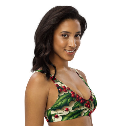 Whimsical Winter Wear Padded Bikini Top
