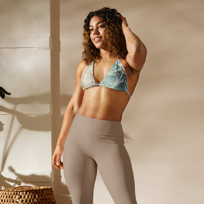 Whimsical Winter Wear Padded String Bikini Top