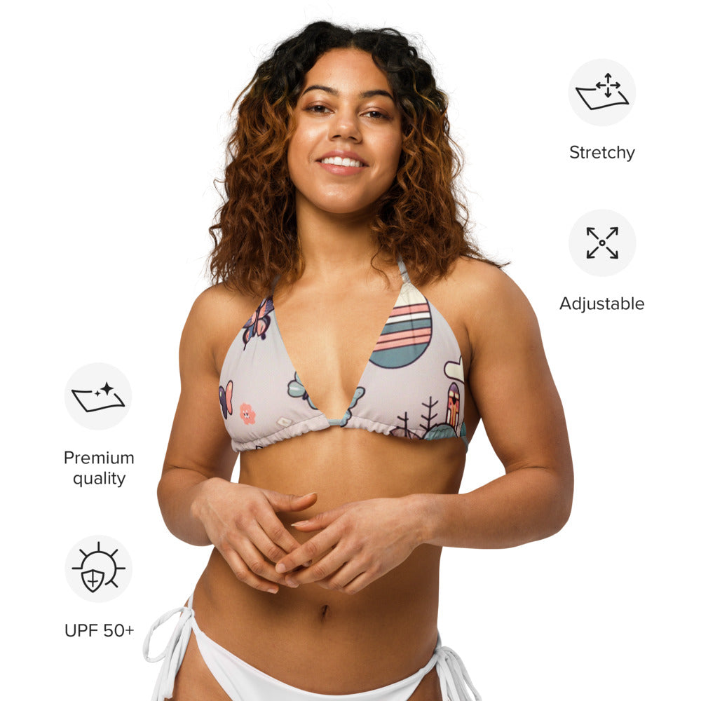 Hallyu Vibe Couture Padded String Bikini Top