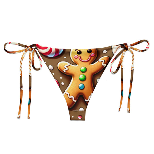Whimsical Winter Wear String Bikini Bottom