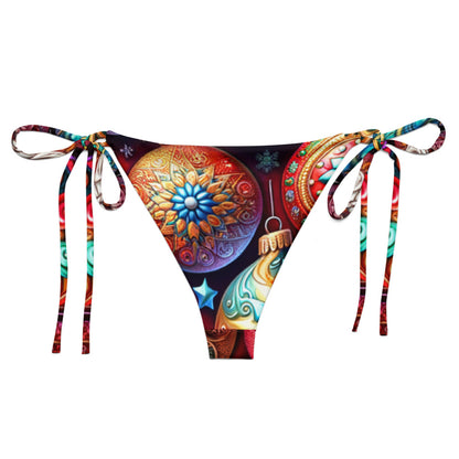 Whimsical Winter Wear String Bikini Bottom