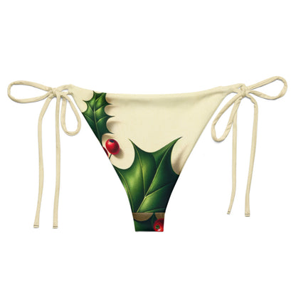 Whimsical Winter Wear String Bikini Bottom