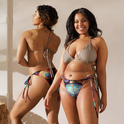 Whimsical Winter Wear String Bikini Bottom