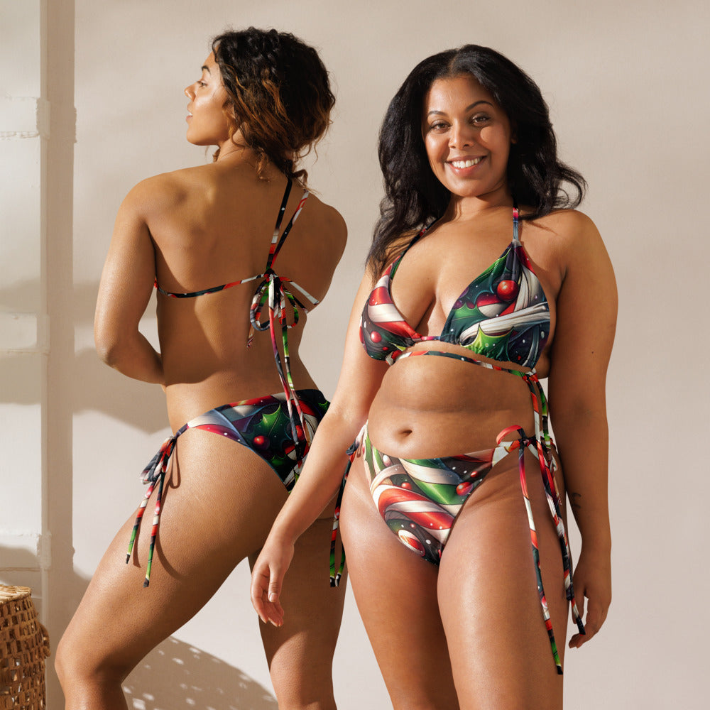 Whimsical Winter Wear String Bikini