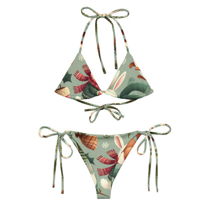 Whimsical Winter Wear String Bikini