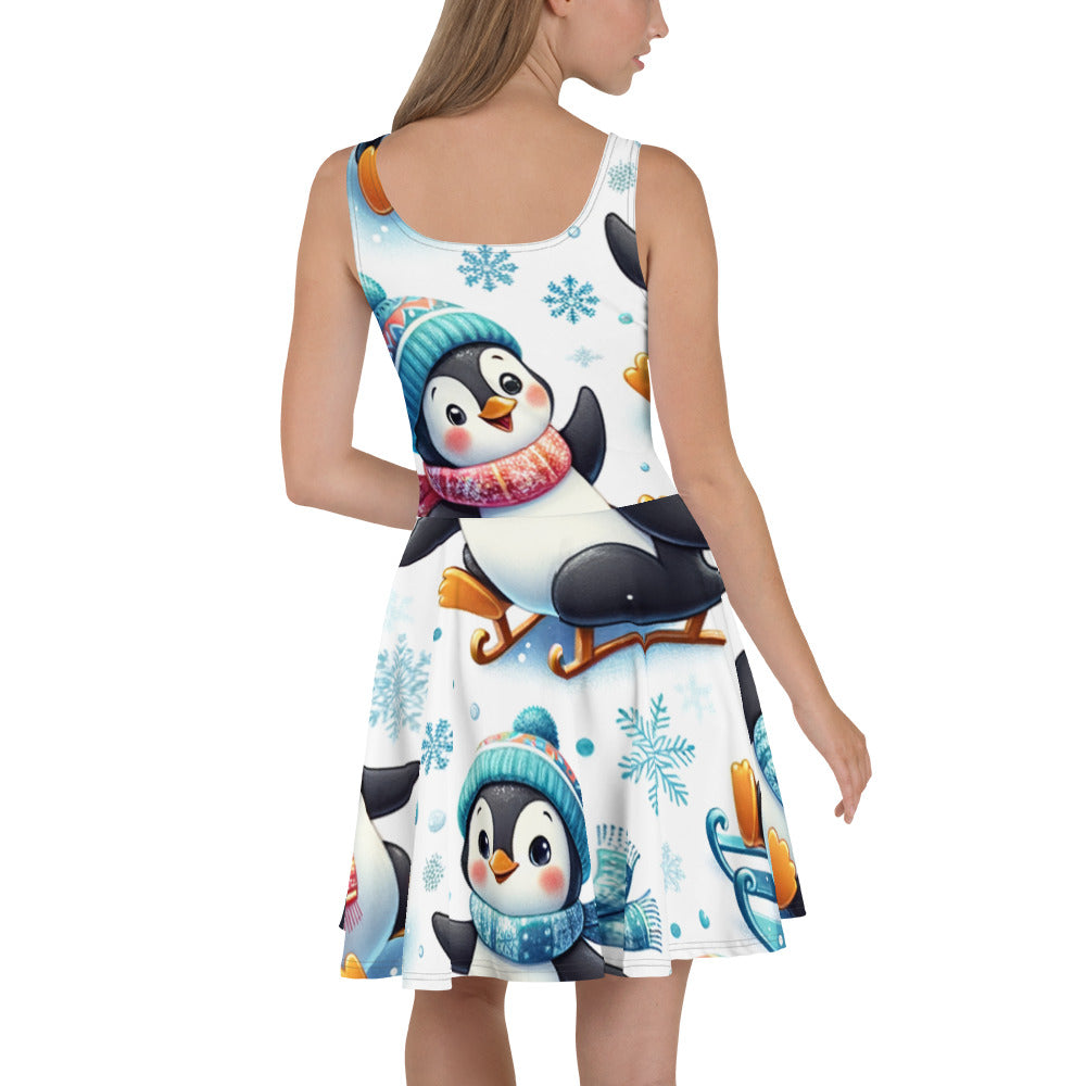 Whimsical Winter Wear Skater Dress
