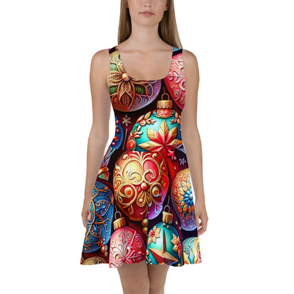 Whimsical Winter Wear Skater Dress