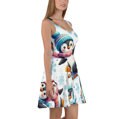 Whimsical Winter Wear Skater Dress
