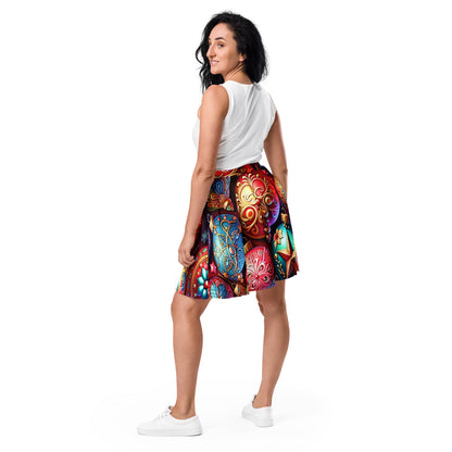 Whimsical Winter Wear Skater Skirt