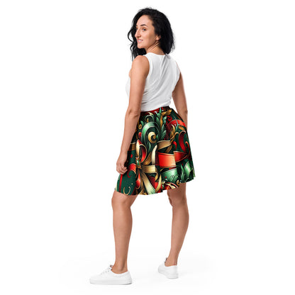 Whimsical Winter Wear Skater Skirt