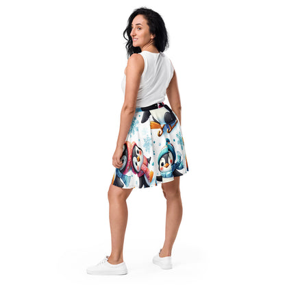 Whimsical Winter Wear Skater Skirt