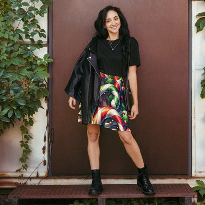 Whimsical Winter Wear Skater Skirt