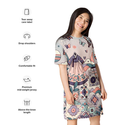 Hallyu Vibe Couture T-Shirt Dress