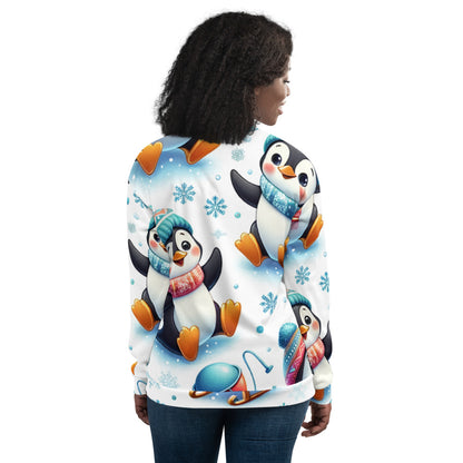 Whimsical Winter Wear Bomber Jacket