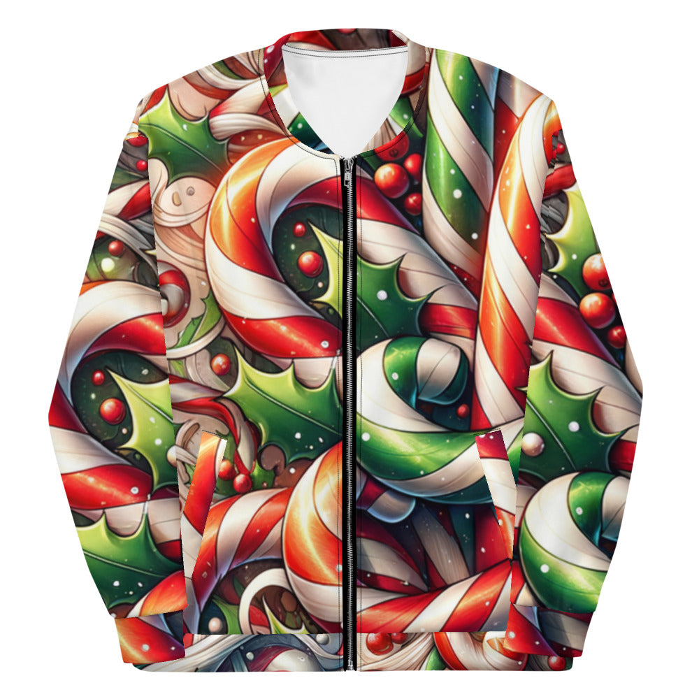 Whimsical Winter Wear Bomber Jacket