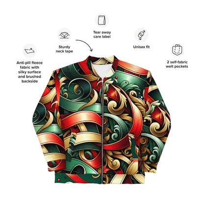Whimsical Winter Wear Bomber Jacket