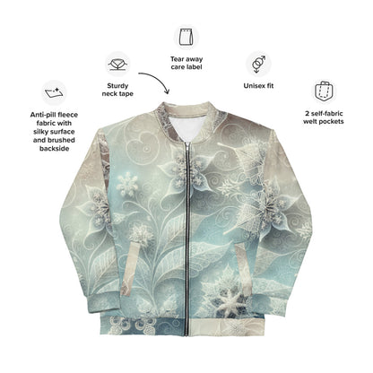 Whimsical Winter Wear Bomber Jacket