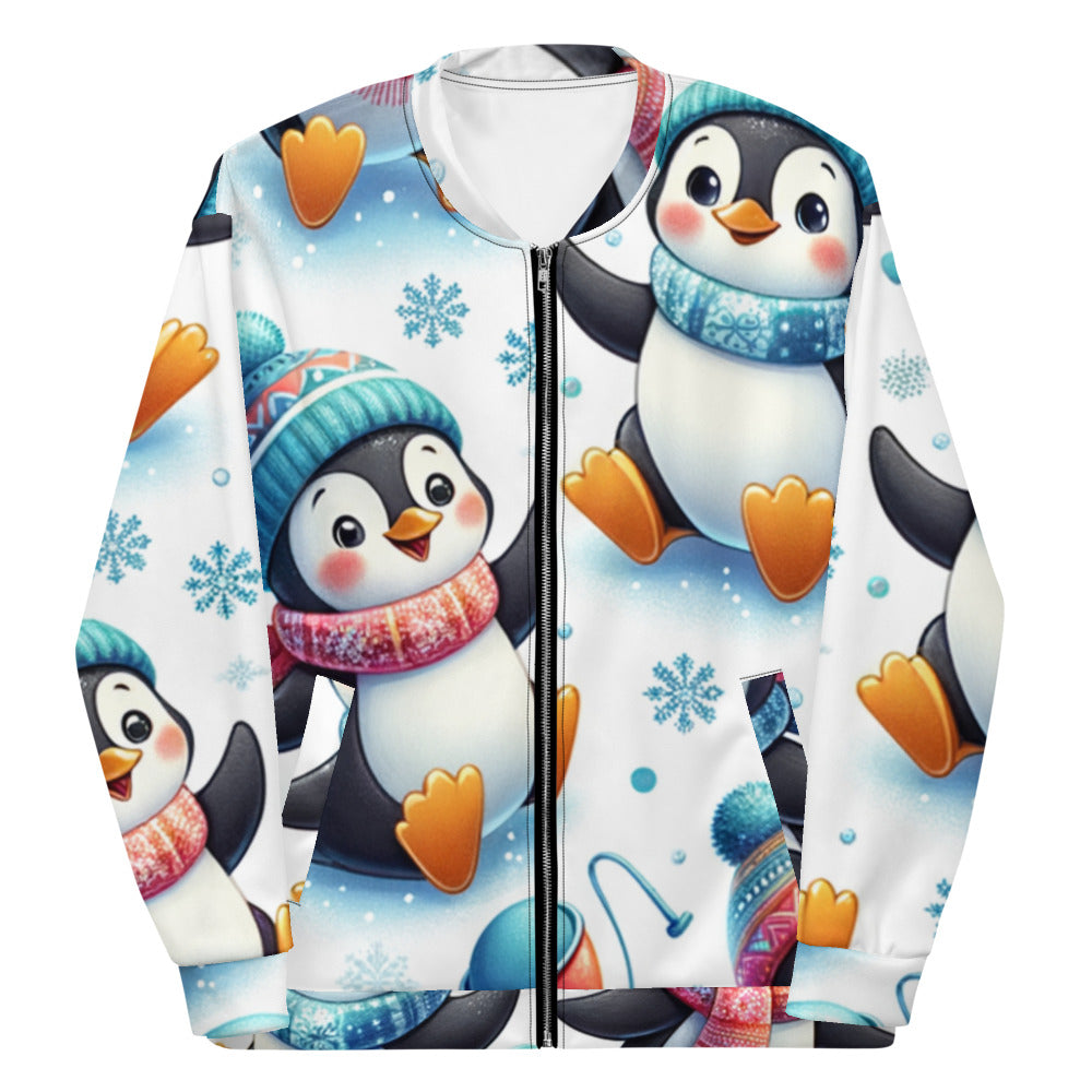Whimsical Winter Wear Bomber Jacket
