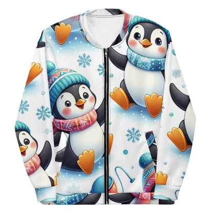 Whimsical Winter Wear Bomber Jacket
