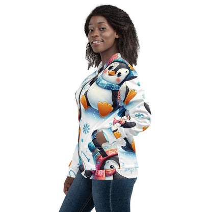 Whimsical Winter Wear Bomber Jacket