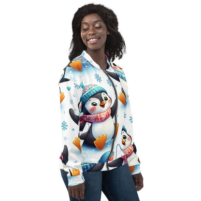 Whimsical Winter Wear Bomber Jacket