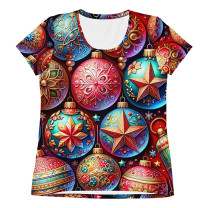 Whimsical Winter Wear Women's Athletic T-Shirt