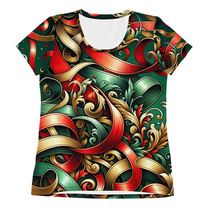 Whimsical Winter Wear Women's Athletic T-Shirt
