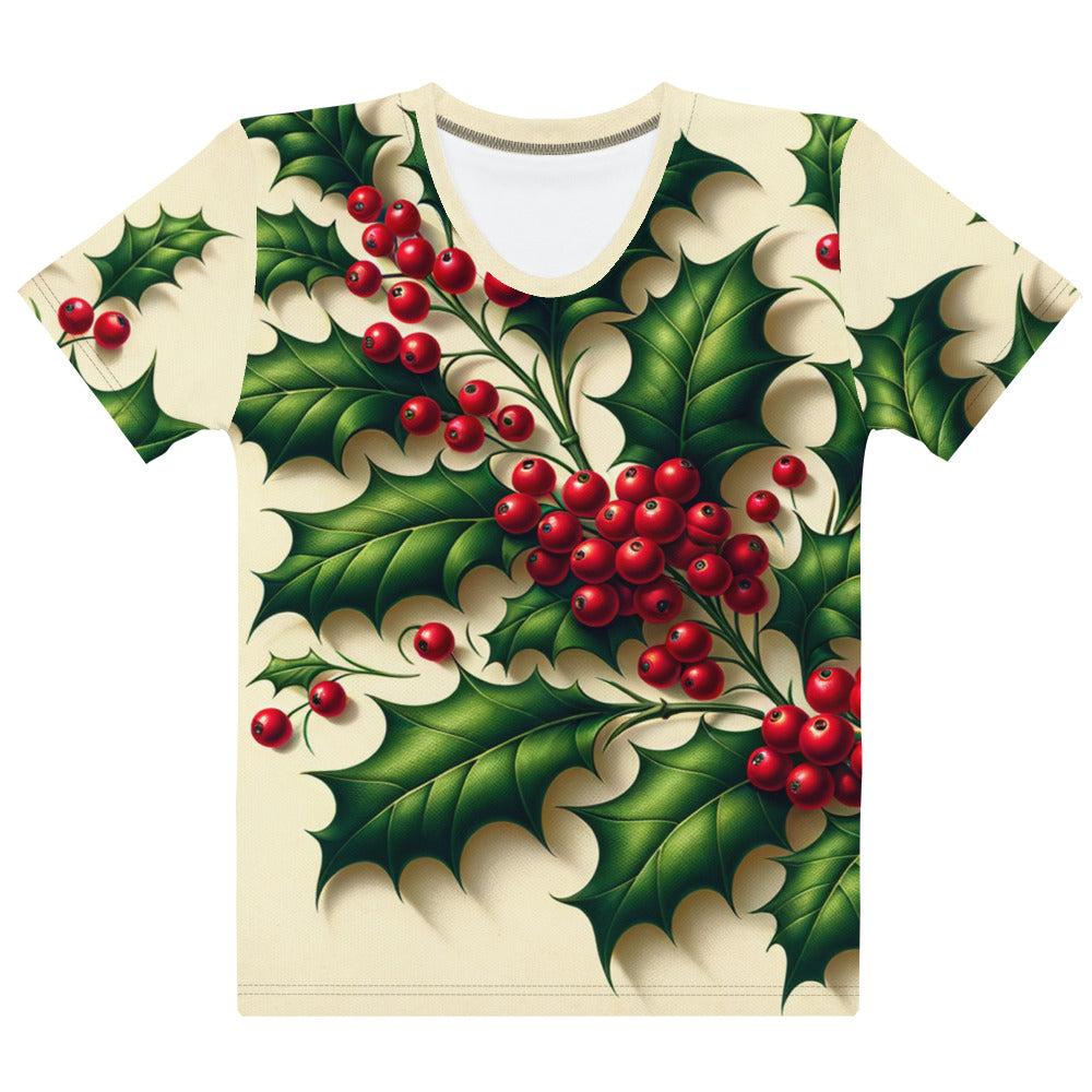 Whimsical Winter Wear Women's Crew Neck T-Shirt