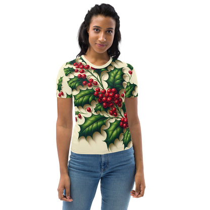 Whimsical Winter Wear Women's Crew Neck T-Shirt