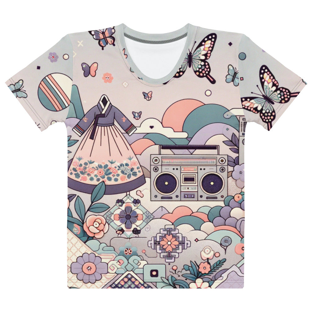 Hallyu Vibe Couture Women's Crew Neck T-Shirt