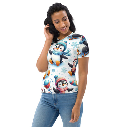 Whimsical Winter Wear Women's Crew Neck T-Shirt