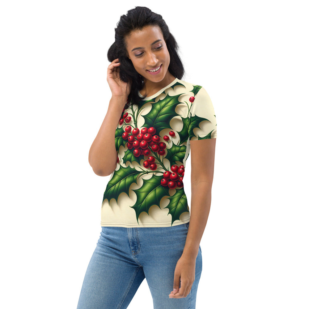 Whimsical Winter Wear Women's Crew Neck T-Shirt