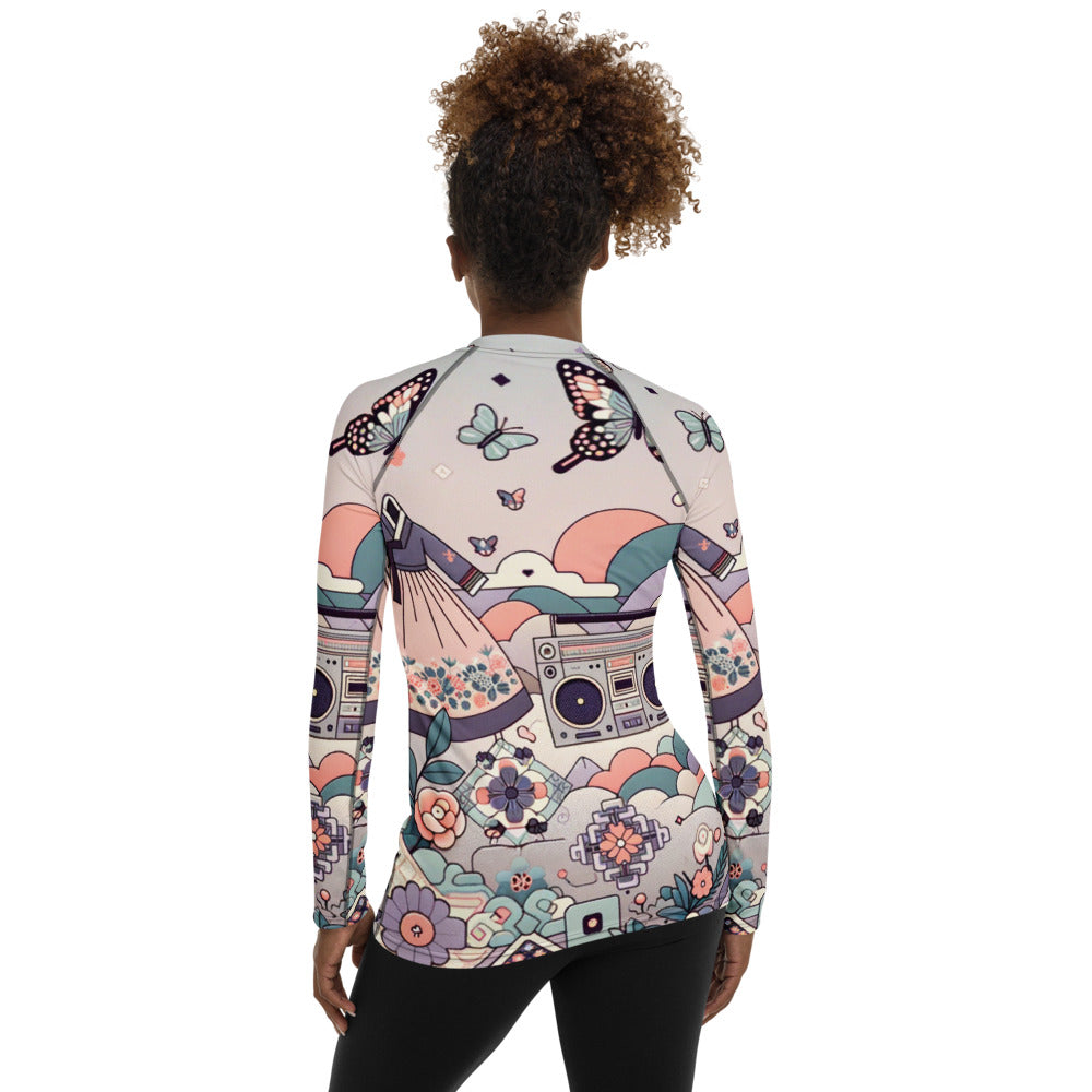 Hallyu Vibe Couture Women's Rash Guard