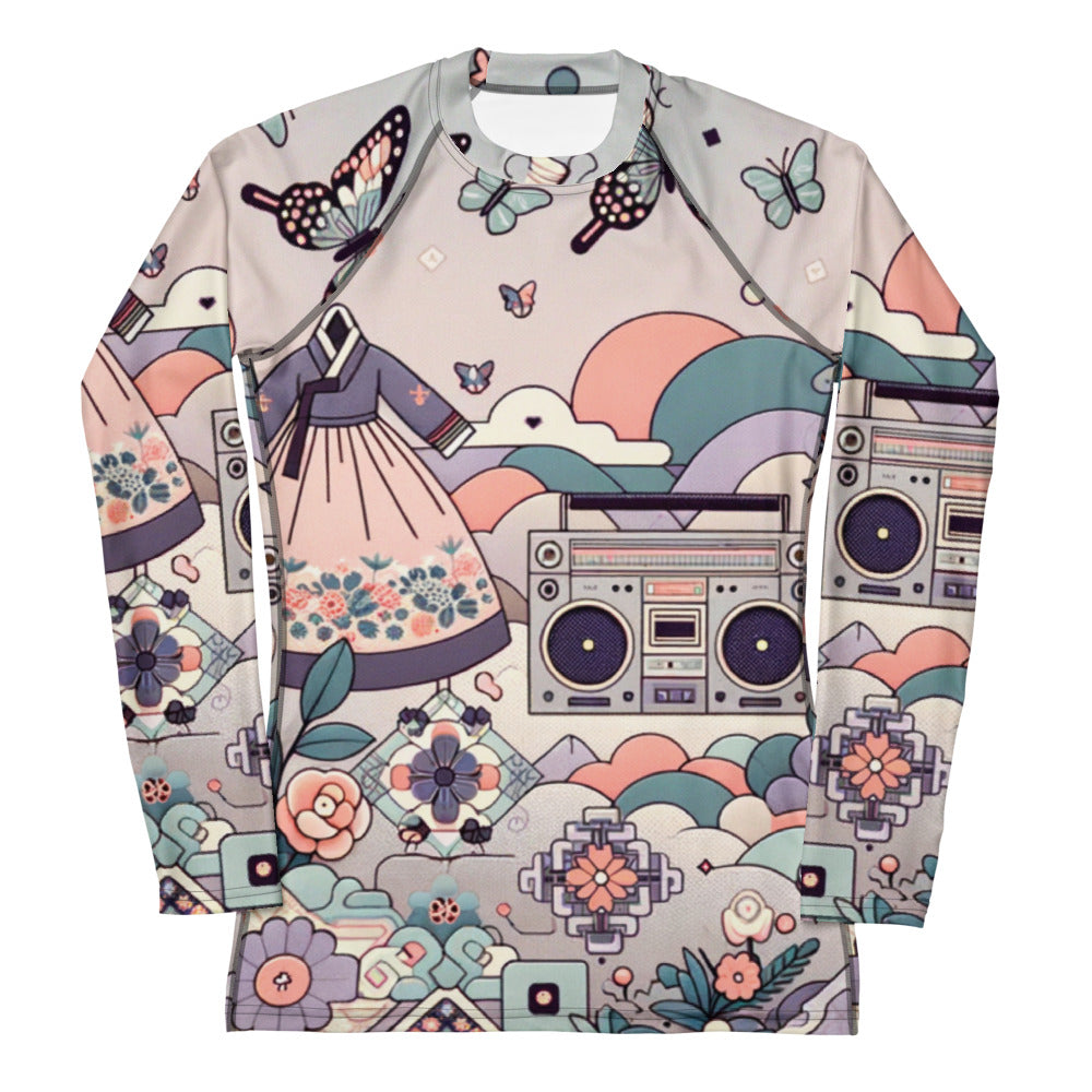 Hallyu Vibe Couture Women's Rash Guard