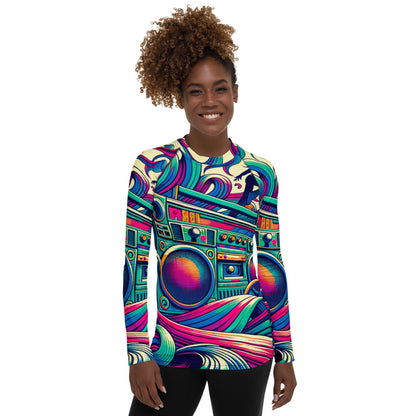 Hallyu Vibe Couture Women's Rash Guard