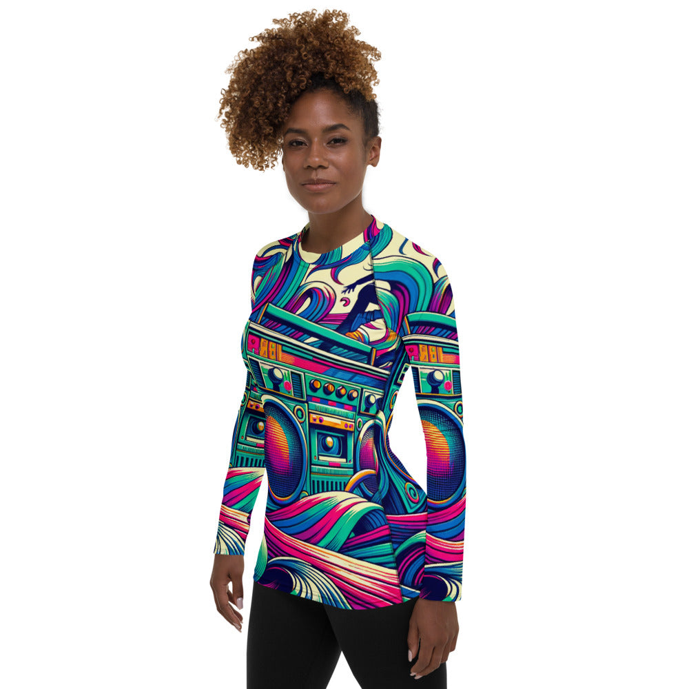Hallyu Vibe Couture Women's Rash Guard