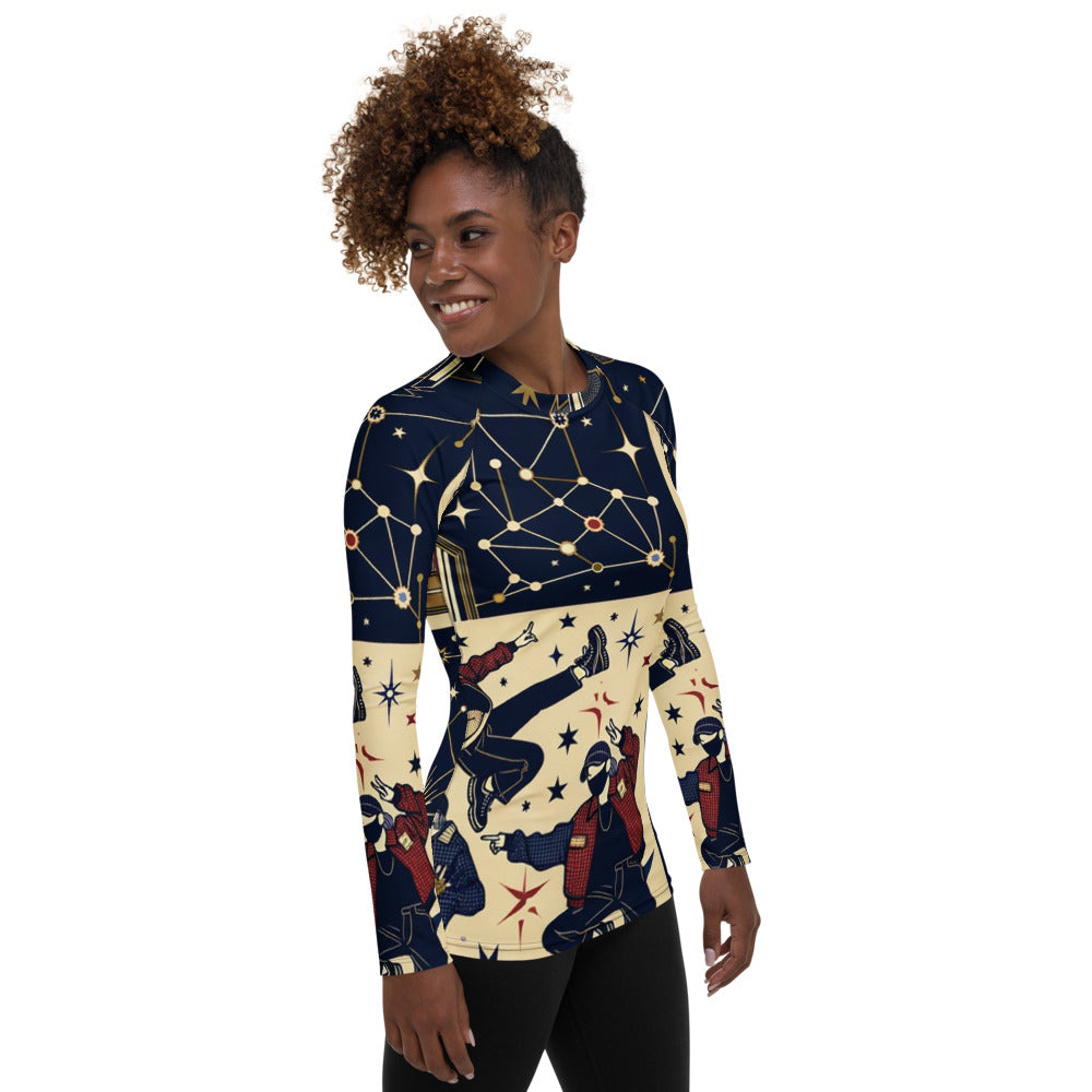 Hallyu Vibe Couture Women's Rash Guard