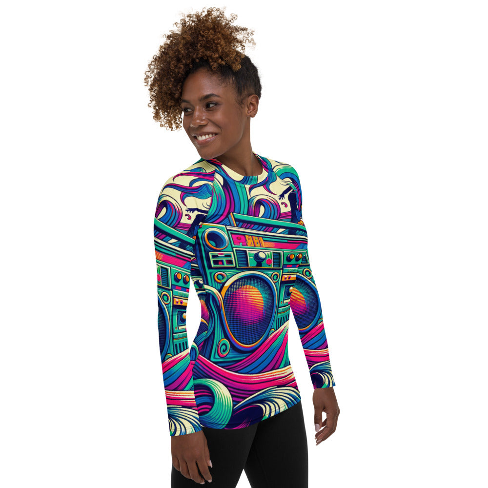 Hallyu Vibe Couture Women's Rash Guard