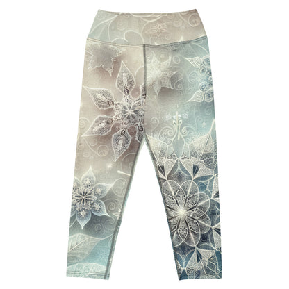 Whimsical Winter Wear Yoga Capri Leggings