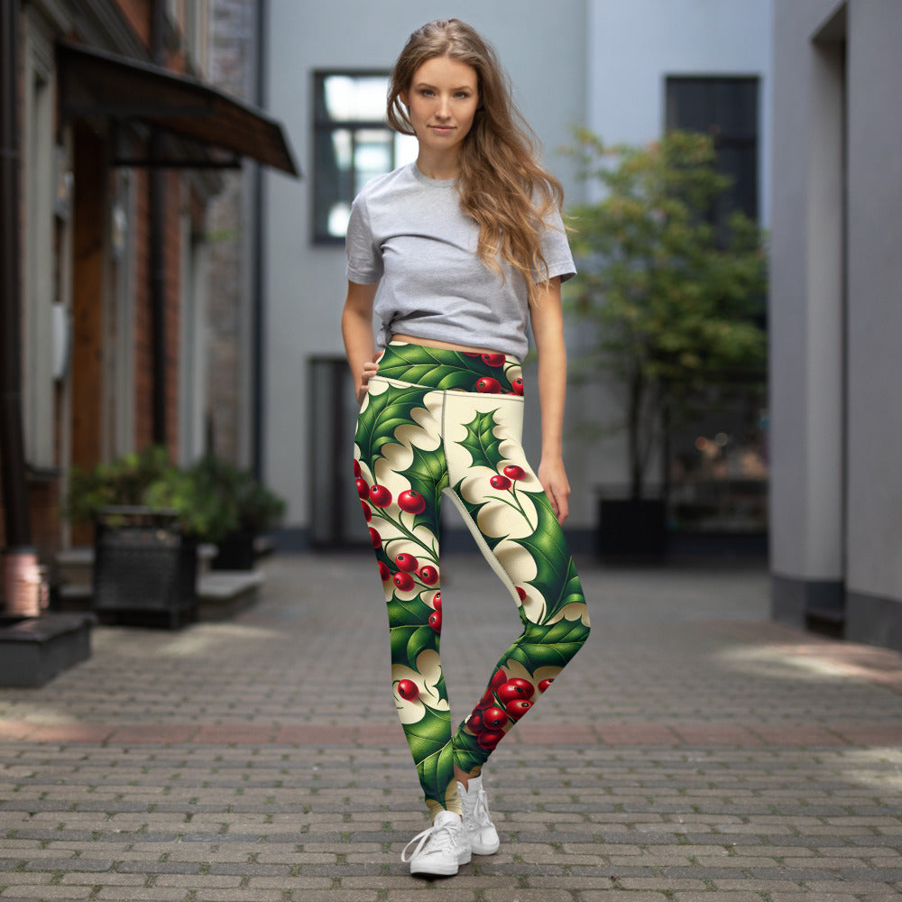 Whimsical Winter Wear Yoga Leggings