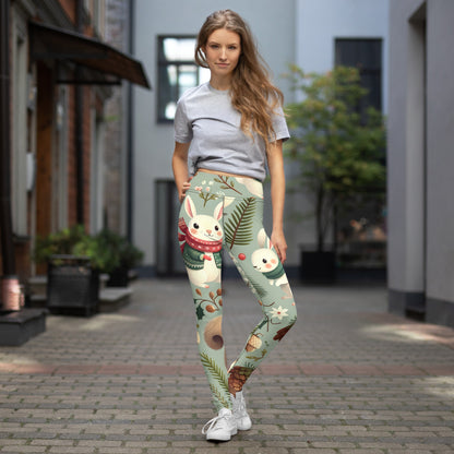 Whimsical Winter Wear Yoga Leggings