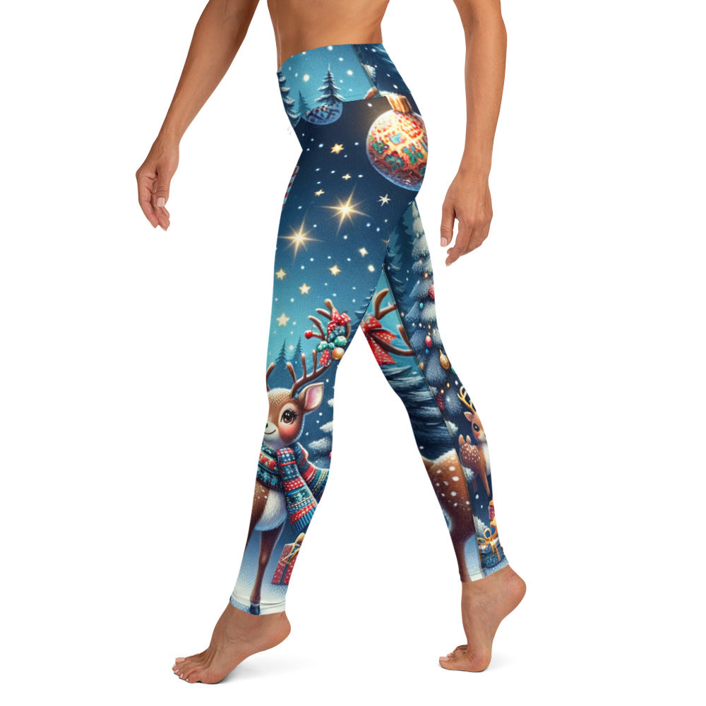 Whimsical Winter Wear Yoga Leggings