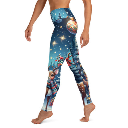 Whimsical Winter Wear Yoga Leggings