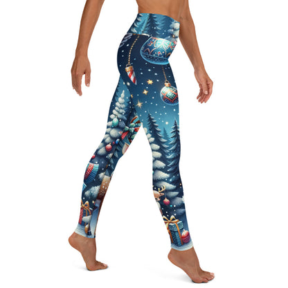 Whimsical Winter Wear Yoga Leggings