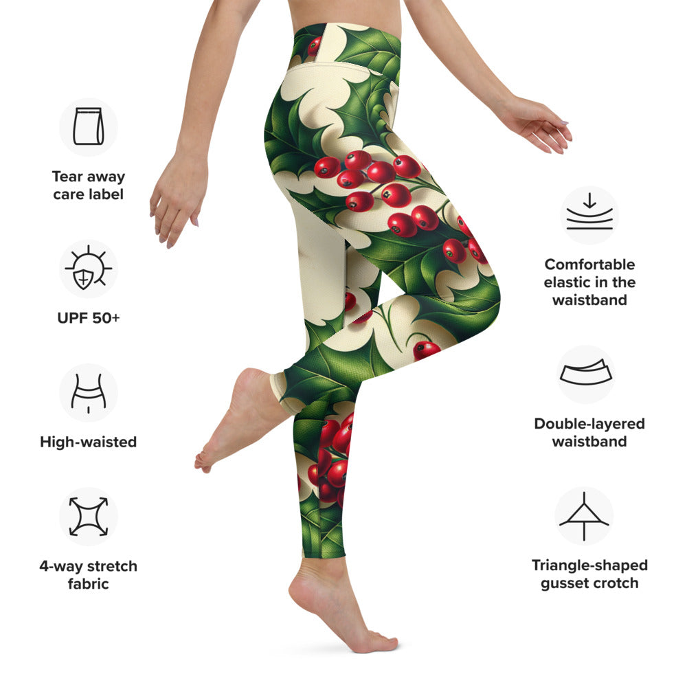Whimsical Winter Wear Yoga Leggings
