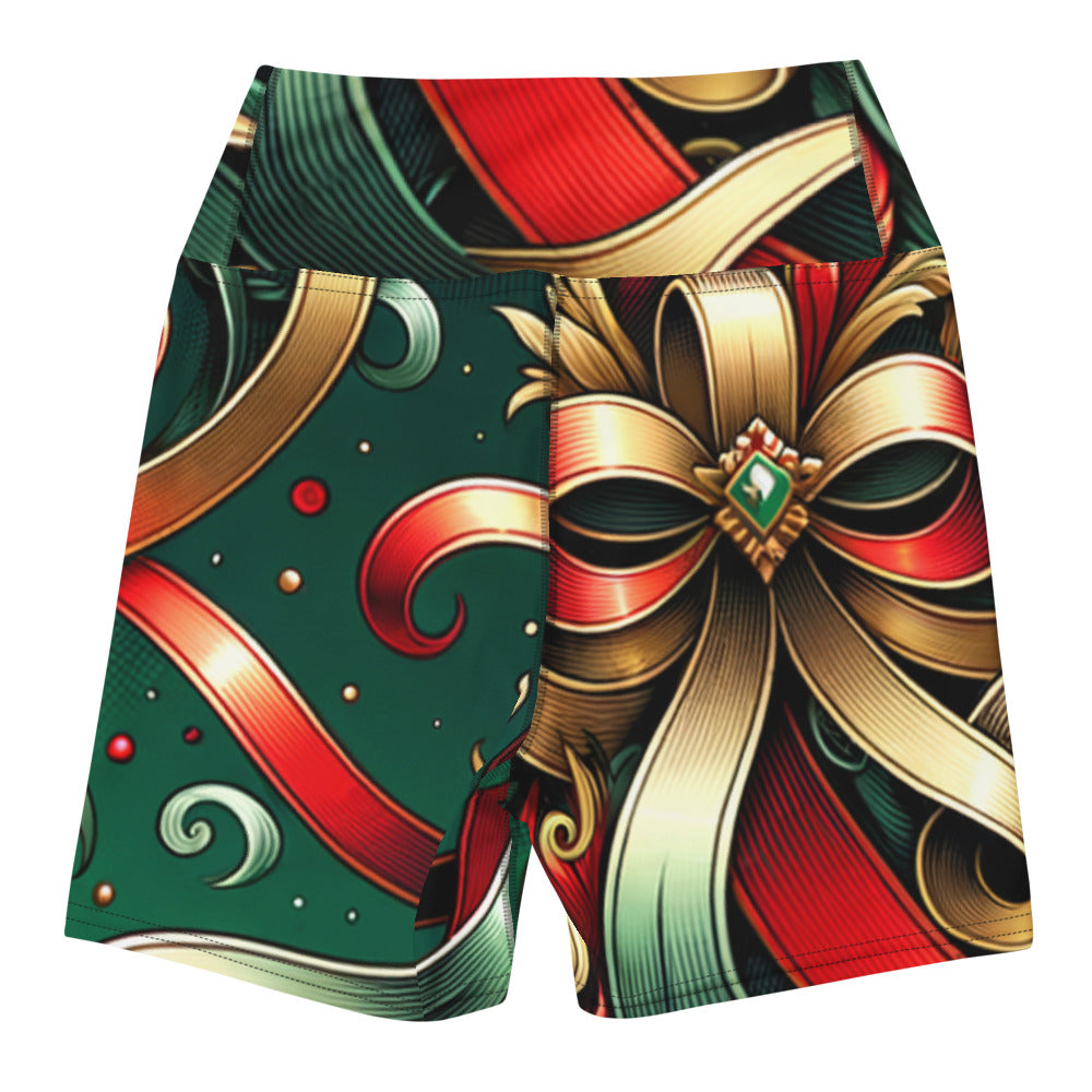 Whimsical Winter Wear Yoga Shorts
