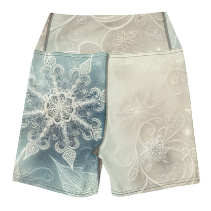 Whimsical Winter Wear Yoga Shorts