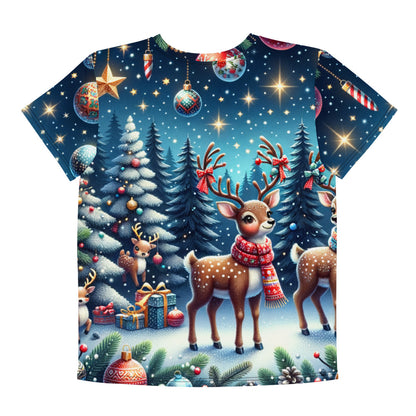 Whimsical Winter Wear Youth Crew Neck T-shirt
