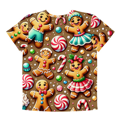 Whimsical Winter Wear Youth Crew Neck T-shirt