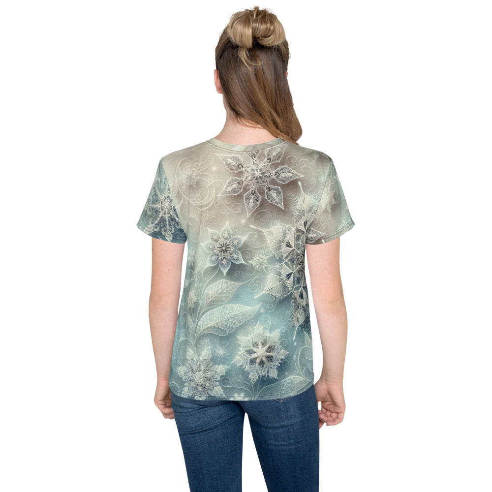 Whimsical Winter Wear Youth Crew Neck T-shirt